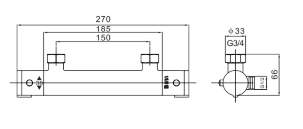 Thermostatic Shower Faucet AB-1026-C Data Sheet
